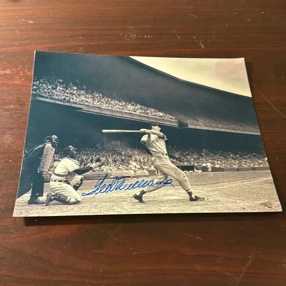 Ted Williams Boston Red Sox autograph photo